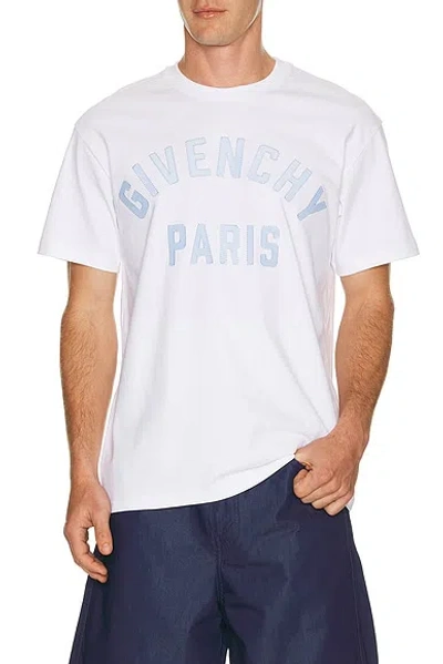 GIVENCHY PARIS APPLIQUE RIBBON REGULAR FIT T-SHIRT