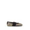 Givenchy Sliced Square Ballerinas In Textured Leather In Multi