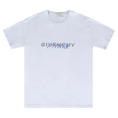 Pre-owned Givenchy Paris Cotton Logo T-shirt In Gray