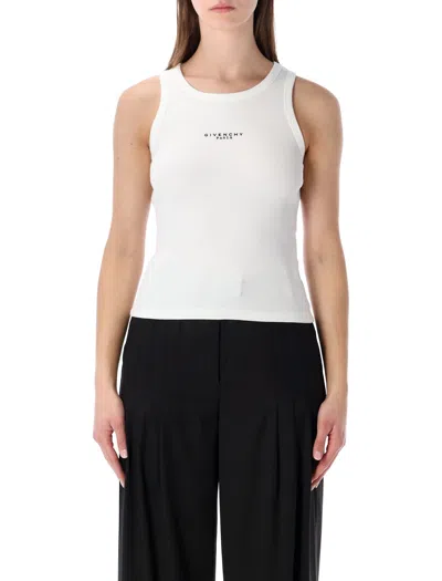 Givenchy Paris Cotton Tank Top In White