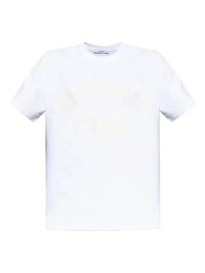Givenchy White T-shirt With Maxi Logo On The Front In Cotton Man