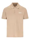 Givenchy Paris Gros Grain Cotton Polo Clothing In Neutral