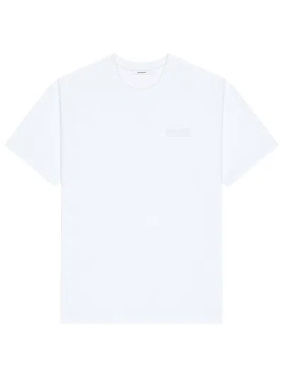 Givenchy Paris Gros Grain Cotton T-shirt In Blue