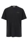 Givenchy Black Crewneck T-shirt With Logo Patch On The Front In Cotton Man In Black
