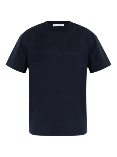 Givenchy Paris Jacquard T-shirt In Blue