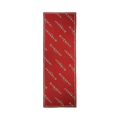 Pre-owned Givenchy Paris Jacquard Wool Scarf 'black' | Men's Size Onesize