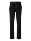 Givenchy Straight-leg Cotton Blend Trousers With Subtle Branding In Blue