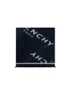 Givenchy Paris Logo Printed Scarf In Blue