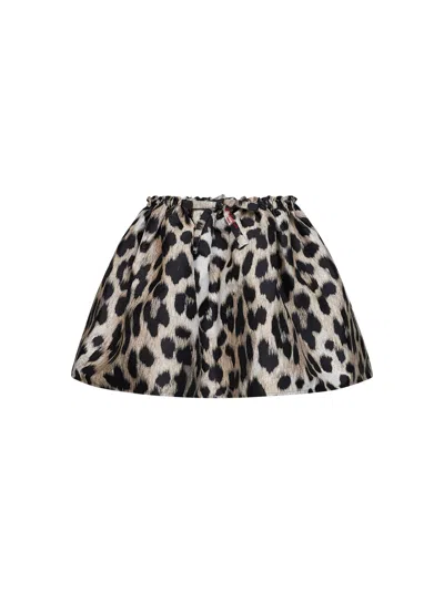 Givenchy Paris Mini Skirt In Multicolor