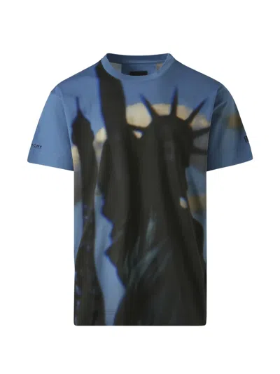Givenchy Paris Ny All Over Graphic-print Oversized T-shirt In Multicolor