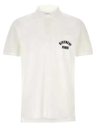 Givenchy Paris Polo Shirt In White