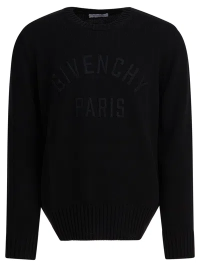 GIVENCHY GIVENCHY PARIS" PULLOVER SWEATSHIRTS BLACK