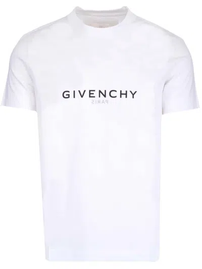Givenchy Men White Cotton T-shirt