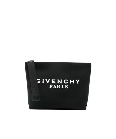 GIVENCHY GIVENCHY PARIS SIGNATURE LOGO ZIPPED POUC