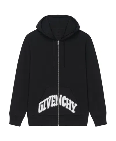 Givenchy Paris Skull Drill Hoodie In Black