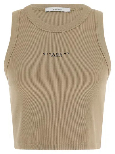Givenchy Paris Tops Beige In Brown