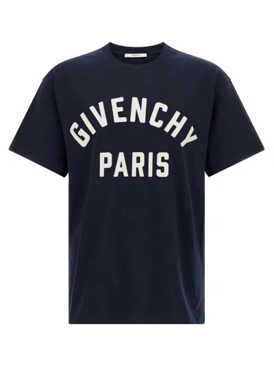Givenchy Paris T-shirt In Navy