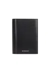 Givenchy Card Holder Black Leather Classique 4g In Black