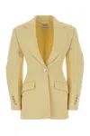 Givenchy Balloon-sleeve Notched Blazer In Yellow
