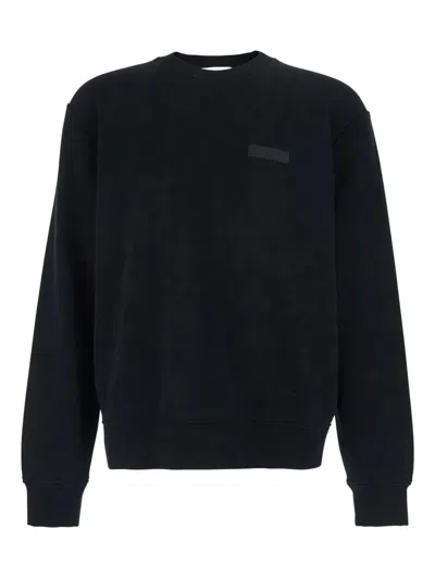 Givenchy Logo Patch Crewneck Sweatshirt In Black