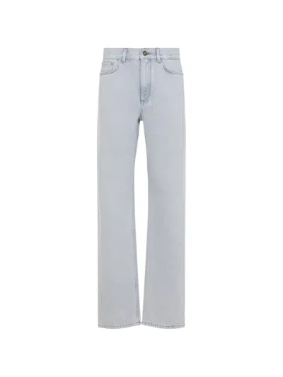 Givenchy Denim Trousers Belt Loops Five Pocket Design In Blue