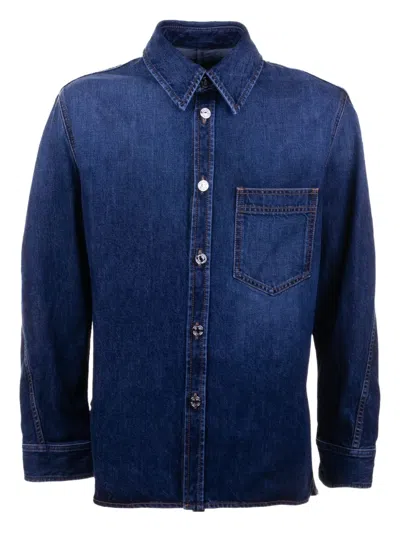 GIVENCHY PATCH-POCKET DENIM SHIRT