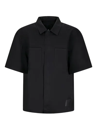 Givenchy Patch-pocket Short-sleeve Shirt In Black