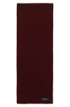 Givenchy Patch Wool & Silk Scarf In Burgundy Black