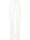 Givenchy Patchwork-detail High-waisted Trousers In White
