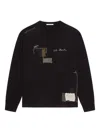 Givenchy Cotton Graphic Embroidered Sweatshirt In Black