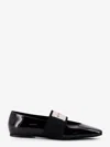 Givenchy Patent Leather Ballerinas With Maxi Logo Label In Black