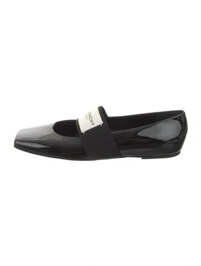 Pre-owned Givenchy Patent Leather Ballet Flats In Black