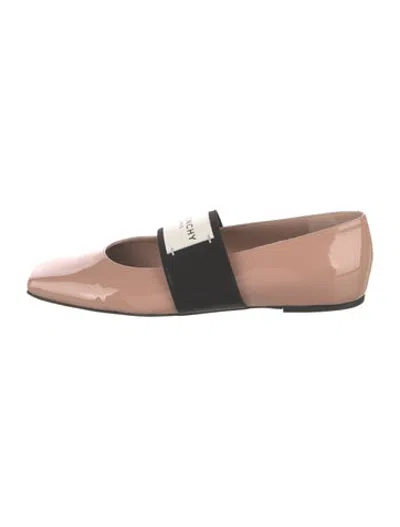 Pre-owned Givenchy Patent Leather Ballet Flats In Pink