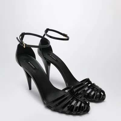 GIVENCHY GIVENCHY PATENT LEATHER CAGE HEELED SANDALS WOMEN