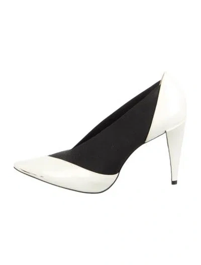 Pre-owned Givenchy Patent Leather Colorblock Pattern Mules In Multi