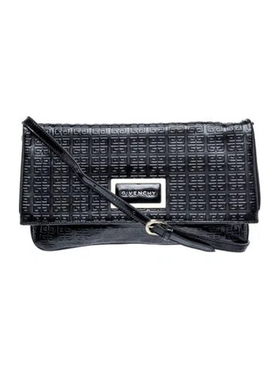 Pre-owned Givenchy Patent Leather Crossbody Bag In Black