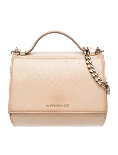 Pre-owned Givenchy Patent Leather Crossbody Bag In Neutral