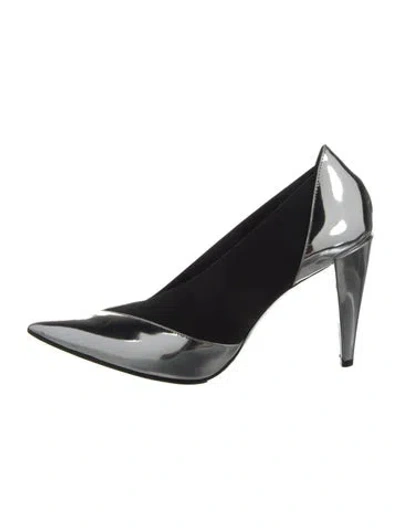 Pre-owned Givenchy Patent Leather D'orsay Pumps In Black