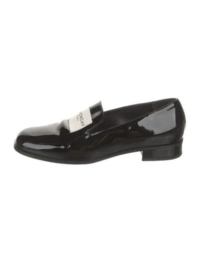 Pre-owned Givenchy Patent Leather Loafers In Black