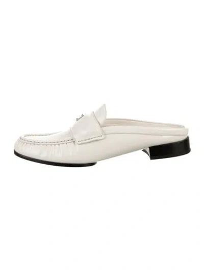 Pre-owned Givenchy Patent Leather Loafers W/ Tags In Neutrals