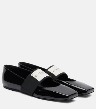 GIVENCHY PATENT LEATHER MARY JANE FLATS