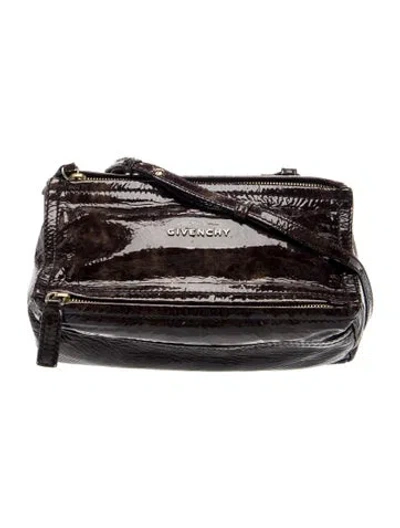Pre-owned Givenchy Patent Leather Pandora Mini In Multi