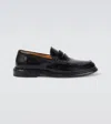 Givenchy Patent Leather Penny Loafers In Black