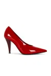 Givenchy Patent Leather Pump In Vermillon