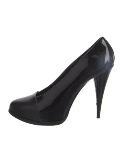 Pre-owned Givenchy Patent Leather Pumps In Black