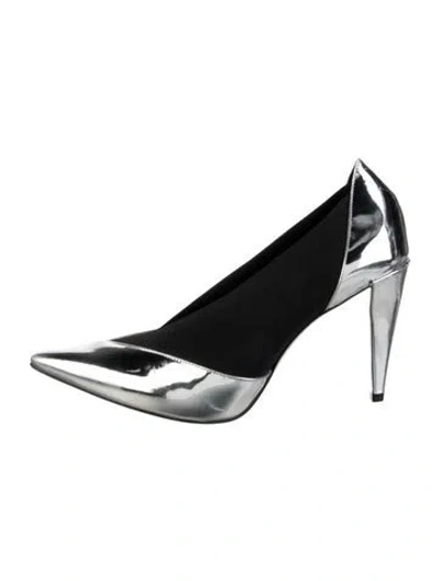 Pre-owned Givenchy Patent Leather Pumps In Black/silver