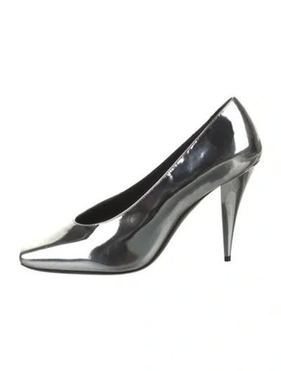 Pre-owned Givenchy Patent Leather Pumps In Silver
