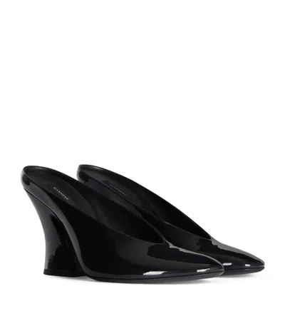 Givenchy Patent Leather Sculptural Pumps 95 In Black