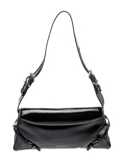 Pre-owned Givenchy Patent Leather Shoulder Bag In Black