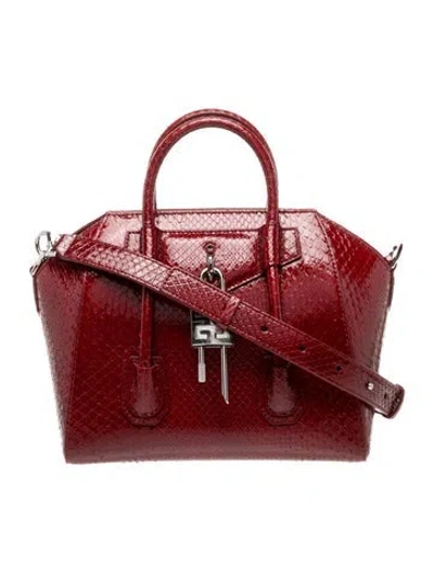 Pre-owned Givenchy Patent Leather Shoulder Bag W/ Tags In Red
